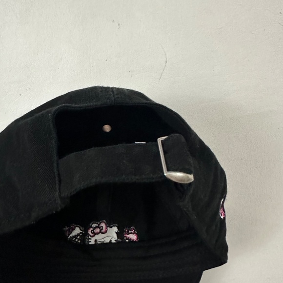 New Hello Kitty Cafe Logo Black Graphic Baseball Cap Hat One Size - Picture 7 of 8